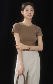 Sleepy Bunny Soft Fitted Short Sleeve Essential T-Shirt