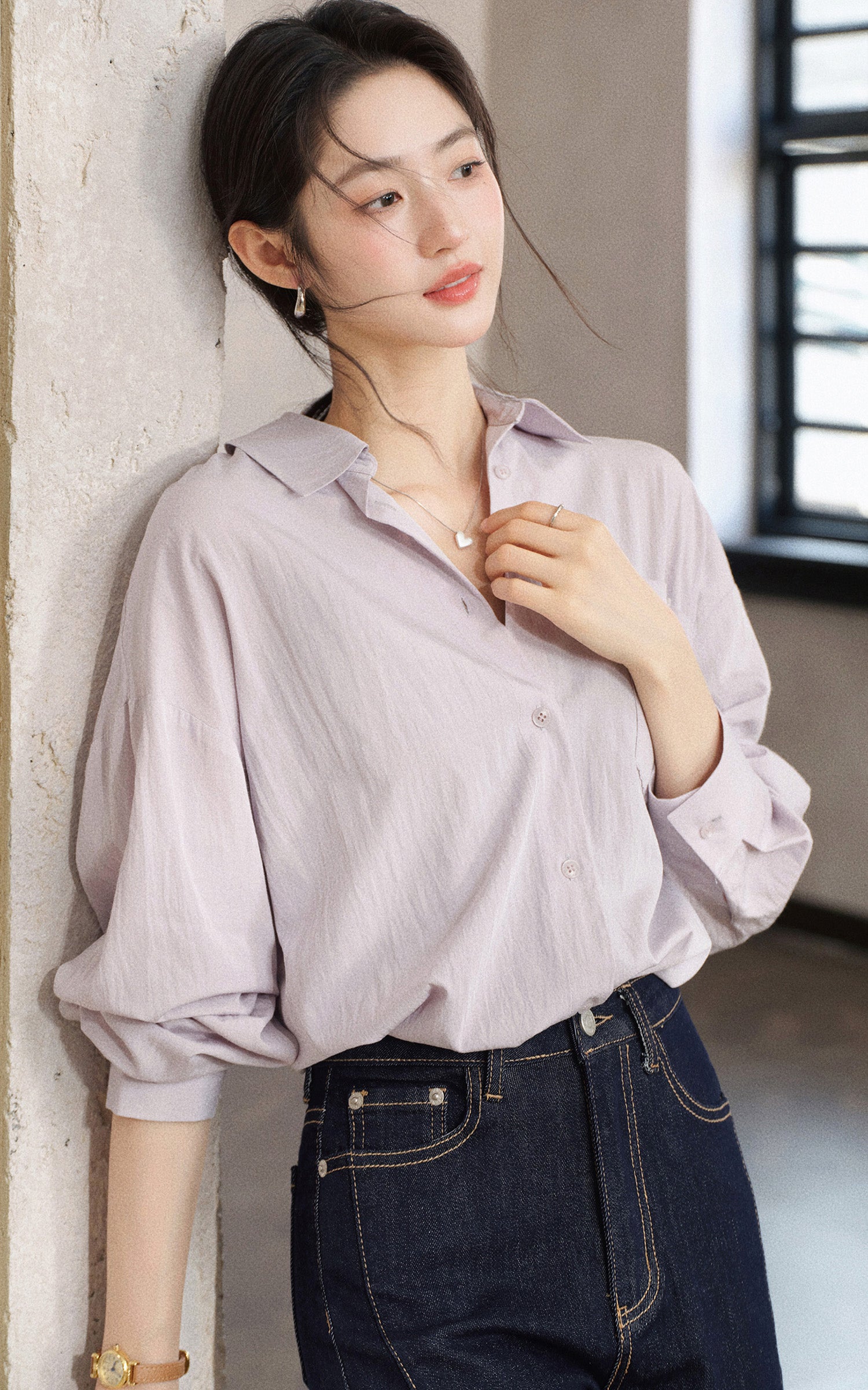 Sleepy Bunny Lavender Mist Relaxed Shirt