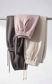 Sleepy Bunny Fleece Lined Relaxed Sweatpants Drawstring Jogger Pants
