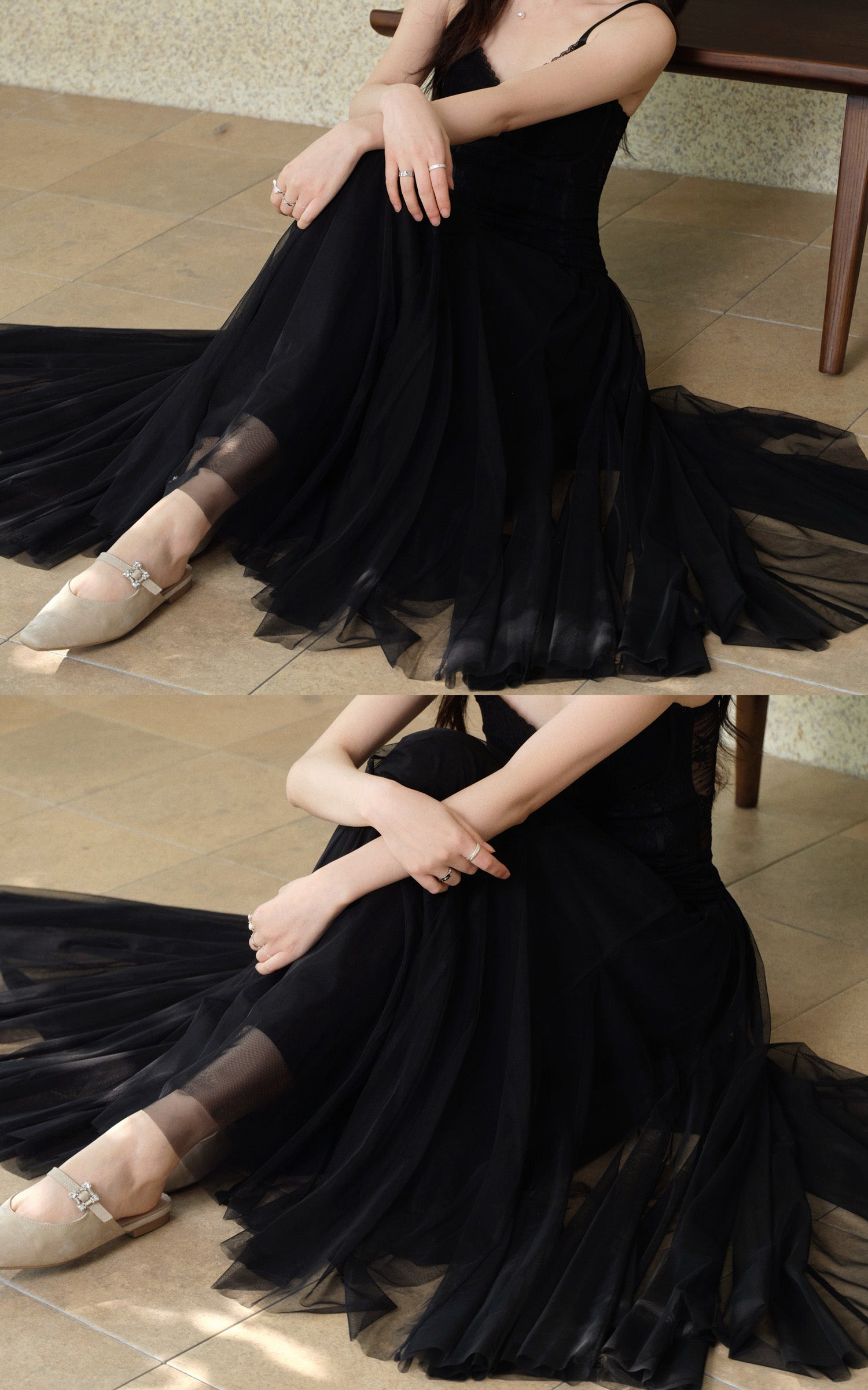 Sleepy Bunny Dream Veil Tulle Maxi Skirt