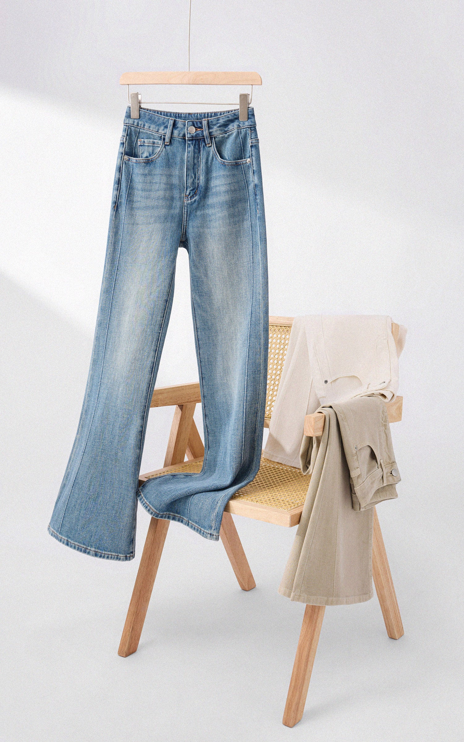 Sleepy Bunny Vintage Flare Denim Pants