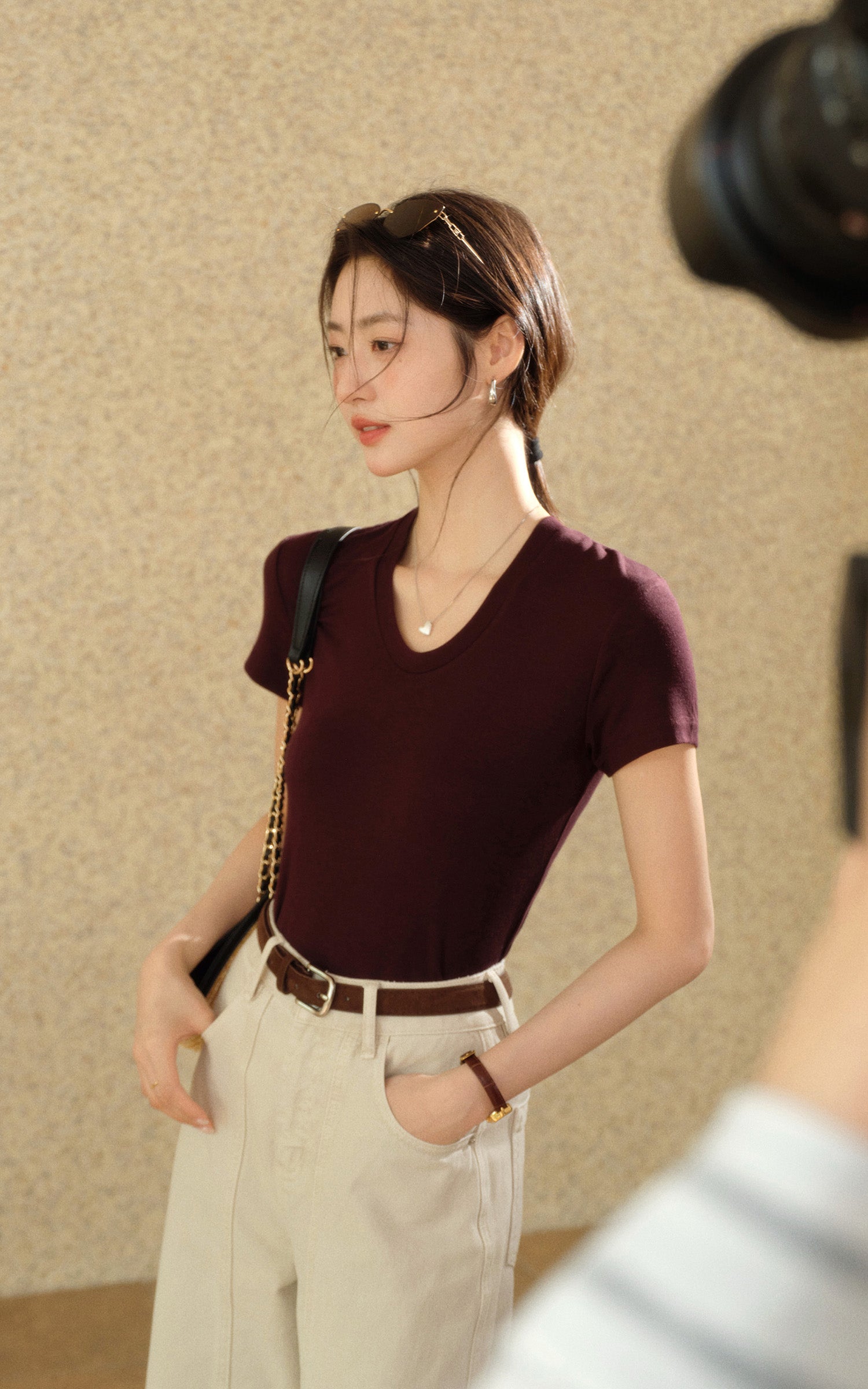 Sleepy Bunny Soft Modal Slim Fit Crew Neck T-Shirt